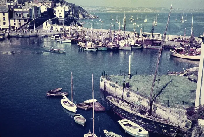 Framed Print : Harbour of Brixham, Devon, England, Uk September 1960 Framed Print : Harbour of Brixham, Devon, England, Uk September 1960