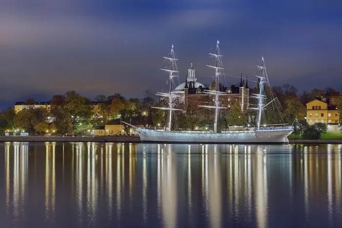 Framed Print : Harbour Chapman off Skeppsholmen