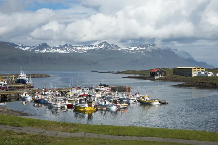 Framed Print : Harbour, Djupivogur, Iceland