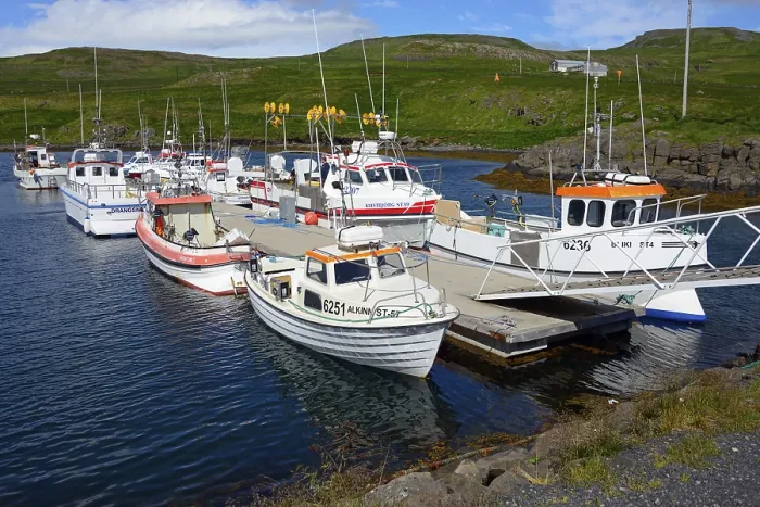 Framed Print : Harbour, Drangsnes, Westfjords, Iceland