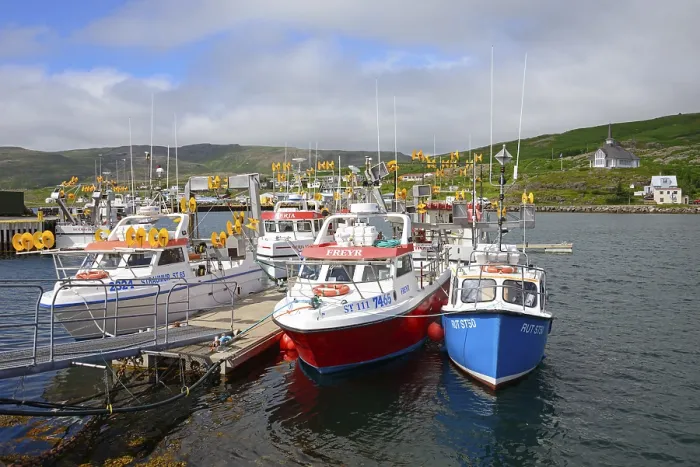 Framed Print : Harbour, Holmavik, Westfjords, Iceland