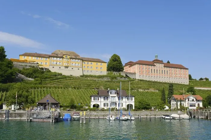 Framed Print : Harbour, Meersburg State Winery and New Castle