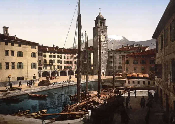 Framed Print : The harbour, Riva, Lake Garda, Italy