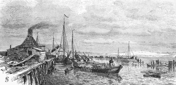 Framed Print : Harbour scene of KlaipEda or Memel Framed Print : Harbour scene of KlaipEda or Memel