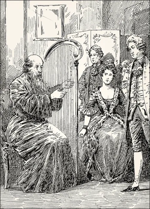 Framed Print : The harpist Augustin, Mignon, and Wilhelm Framed Print : The harpist Augustin, Mignon, and Wilhelm
