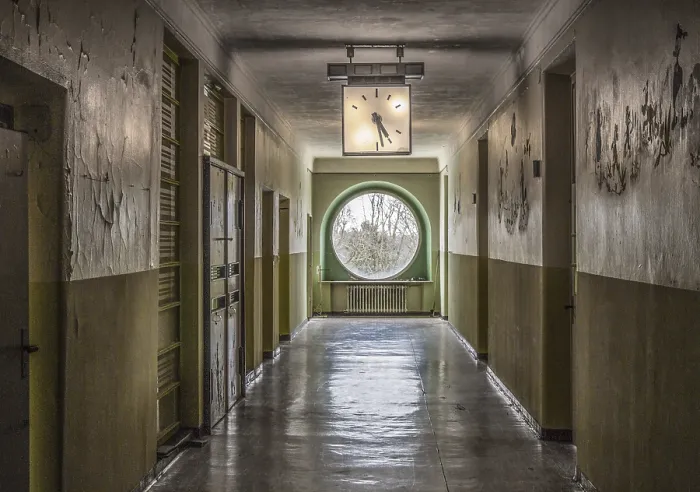 Framed Print : Harzgerode, former children's lung sanatorium 1929-1931 by Godehard Schwethelm