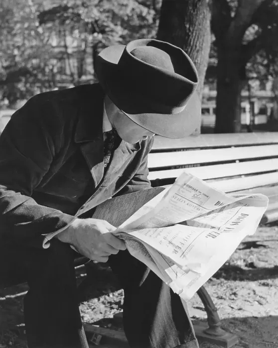 Framed Print : Hat fashion in the 1950s. A man is wearing a Fedora type hat Framed Print : Hat fashion in the 1950s. A man is wearing a Fedora type hat