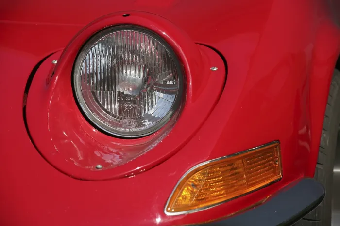 Framed Print : Headlights of an Opel GT