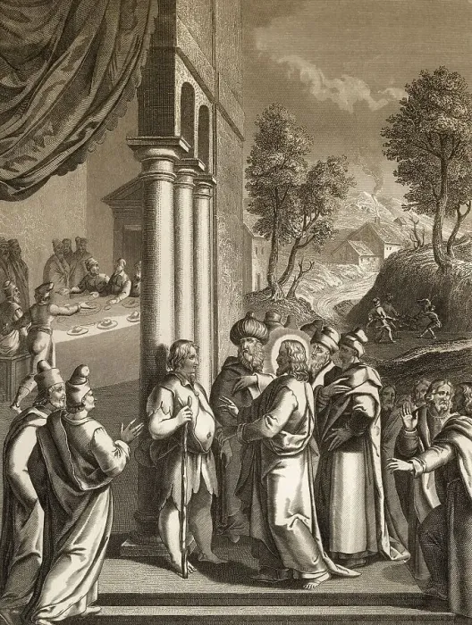 Framed Print : The Healing of a paralytic at Bethesda at the Lions Gate