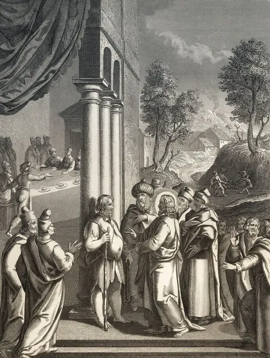 Framed Print : The Healing of a paralytic at Bethesda at the Lions Gate Framed Print : The Healing of a paralytic at Bethesda at the Lions Gate