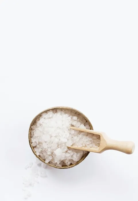 Framed Print : Healthy spa concept bath salt Framed Print : Healthy spa concept bath salt