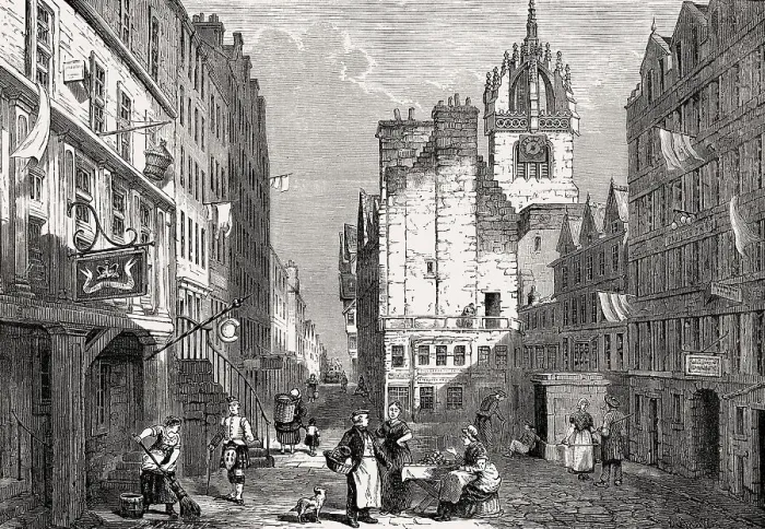 Framed Print : The Heart of Midlothian, High Street Framed Print : The Heart of Midlothian, High Street