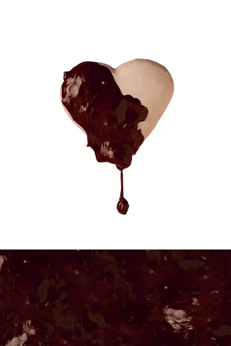 Framed Print : Heart shaped cookies with drips of chocolate hanging over melted chocolate Framed Print : Heart shaped cookies with drips of chocolate hanging over melted chocolate