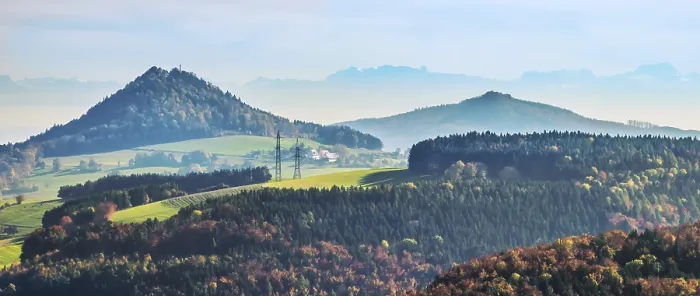 Framed Print : The Hegau with Hohenhewen and the Swiss Alps Framed Print : The Hegau with Hohenhewen and the Swiss Alps