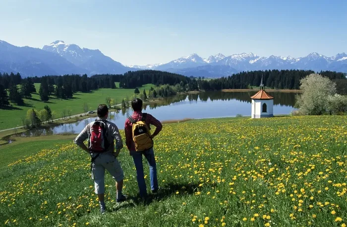 Framed Print : Hegratsrieder See lake, East Allgaeu