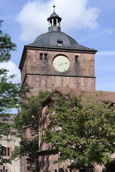 Framed Print : Heidelberg castle, Castle gate tower with clock Framed Print : Heidelberg castle, Castle gate tower with clock