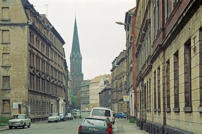 Framed Print : Heilandskirche, Leipzig, 17 October 1992