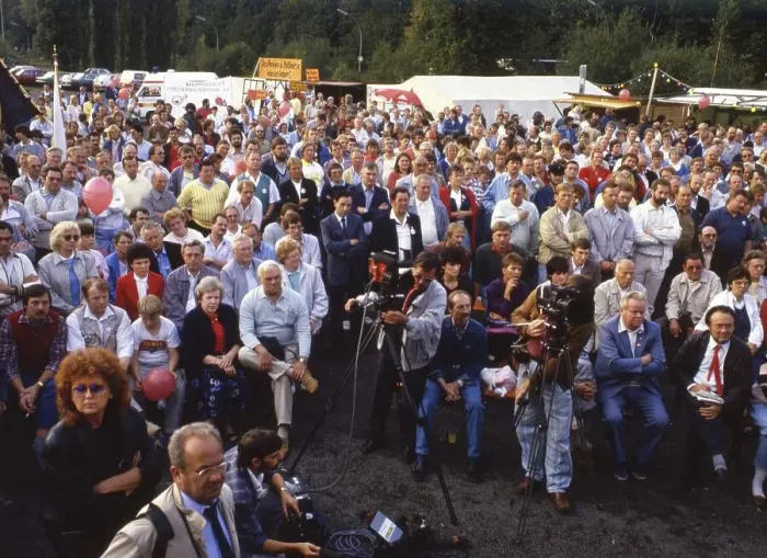Framed Print : Heilbronn. Olaf Palm Peace March and Rally on 19
