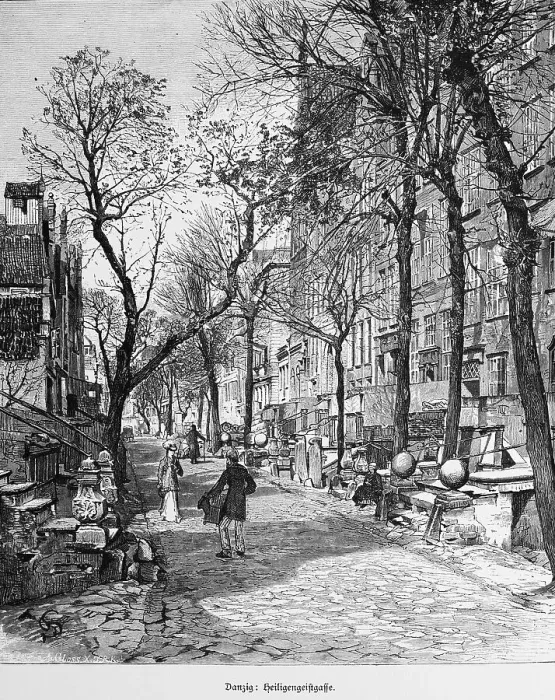 Framed Print : Heiligengeistgasse, Gdansk or GdaNsk Framed Print : Heiligengeistgasse, Gdansk or GdaNsk