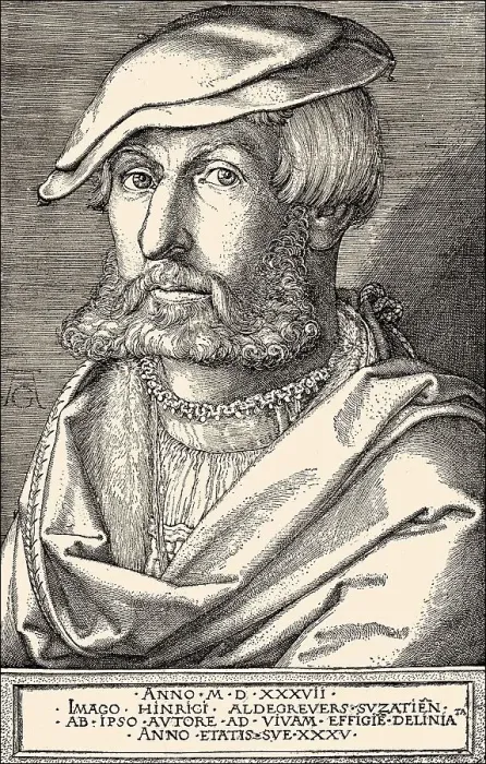 Framed Print : Heinrich Aldegrever, a German engraver
