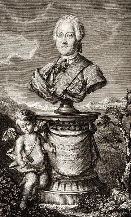 Framed Print : Heinrich, count von Bruehl, 1700 - 1763