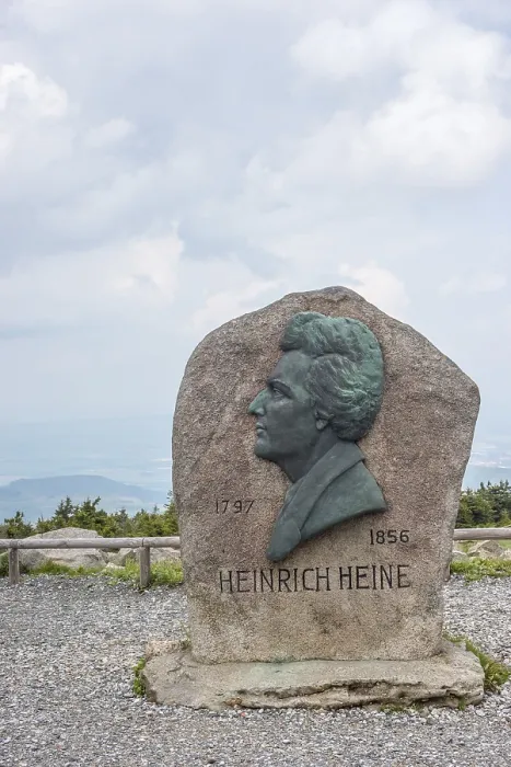 Framed Print : Heinrich Heine memorial, Heine memorial on the summit of the Brocken