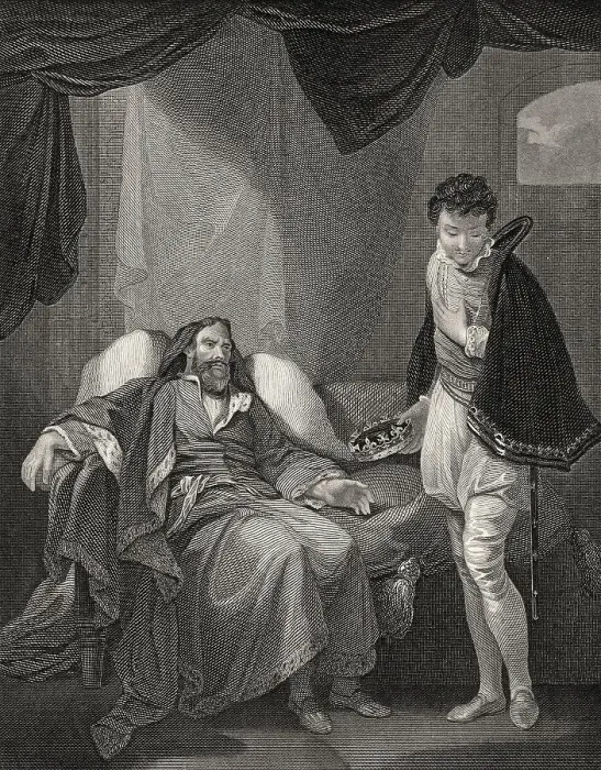Framed Print : Heinrich IV. tadelnder Prinz Heinrich