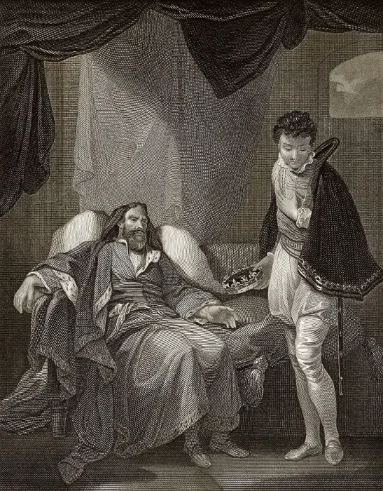 Framed Print : Heinrich IV. tadelnder Prinz Heinrich