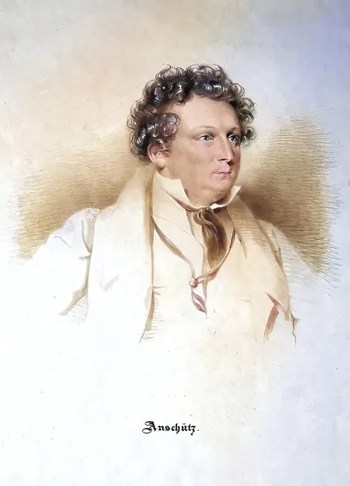 Framed Print : Heinrich Johann Immanuel Anschuetz (born 8 February 1785 in Luckau)