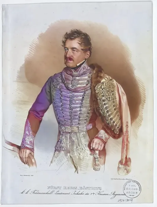 Framed Print : Heinrich LXIV Reuss (born 31 March 1787 in Koestritz)