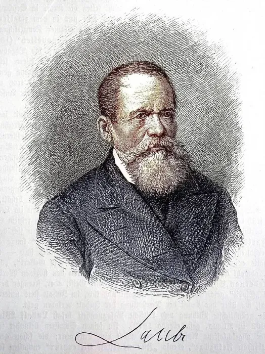 Framed Print : Heinrich Rudolf Constanz Laube
