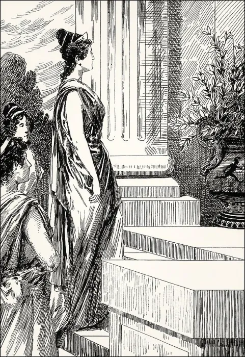 Framed Print : Helen's arrival at the palace of Menelaus in Sparta