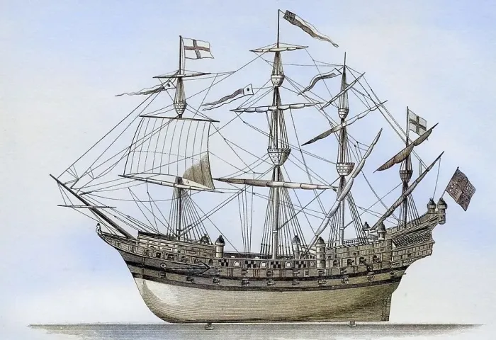 Framed Print : Henri Grace a Dieu or The Great Harry English warship