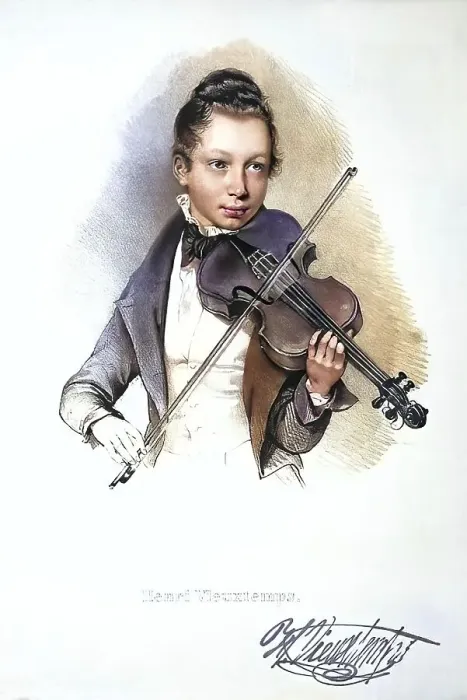 Framed Print : Henri Vieuxtemps, 17 February 1820