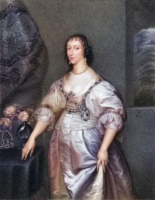 Framed Print : Henrietta Maria (born 15 November 1609 in Paris)