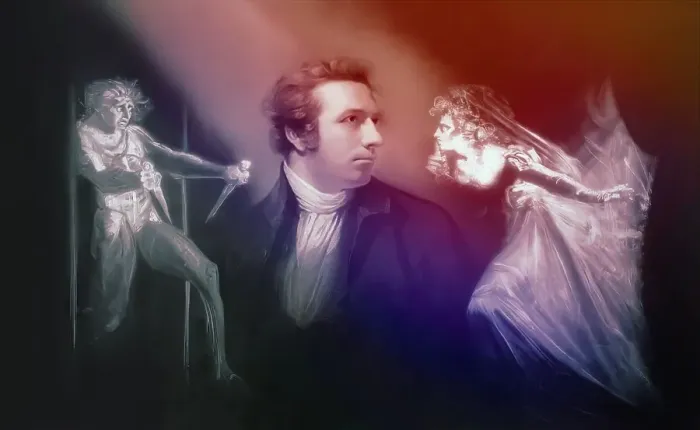 Framed Print : Henry Fuseli or Johann Heinrich Fuessli, 1741 - 1825, Swiss painter, draughtsman and writer, digitally edited after Northcote, 1778, Lady Macbeth Seizing the Daggers, scene from The Tragedy of Macbeth by William Shakespeare