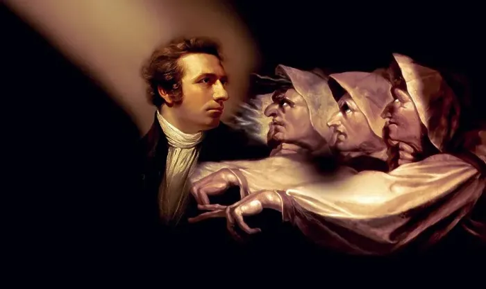 Framed Print : Henry Fuseli or Johann Heinrich Fuessli, 1741 - 1825, Swiss painter, draughtsman and writer, digitally edited after Northcote, 1778, Prophecy from the witches, scene from The Tragedy of Macbeth by William Shakespeare Framed Print : Henry Fuseli or Johann Heinrich Fuessli, 1741 - 1825, Swiss painter, draughtsman and writer, digitally edited after Northcote, 1778, Prophecy from the witches, scene from The Tragedy of Macbeth by William Shakespeare