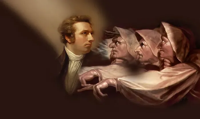 Framed Print : Henry Fuseli or Johann Heinrich Fuessli, 1741 - 1825, Swiss painter, draughtsman and writer, digitally edited after Northcote, 1778, Prophecy from the witches, scene from The Tragedy of Macbeth by William Shakespeare Framed Print : Henry Fuseli or Johann Heinrich Fuessli, 1741 - 1825, Swiss painter, draughtsman and writer, digitally edited after Northcote, 1778, Prophecy from the witches, scene from The Tragedy of Macbeth by William Shakespeare