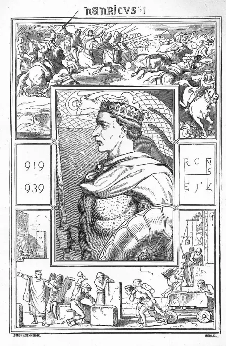 Framed Print : Henry I (born c. 876) (died 2 July 936) Framed Print : Henry I (born c. 876) (died 2 July 936)