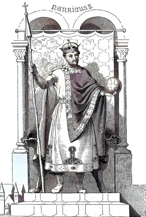 Framed Print : Henry II, (born 6 May 973 or 978)