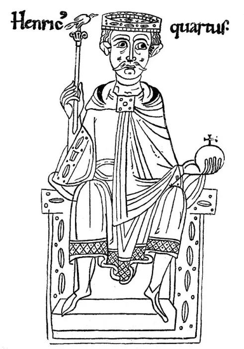 Framed Print : Henry IV. on the throne with crown Framed Print : Henry IV. on the throne with crown