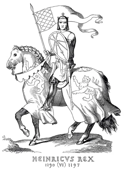 Framed Print : Henry VI from the House of Hohenstaufen