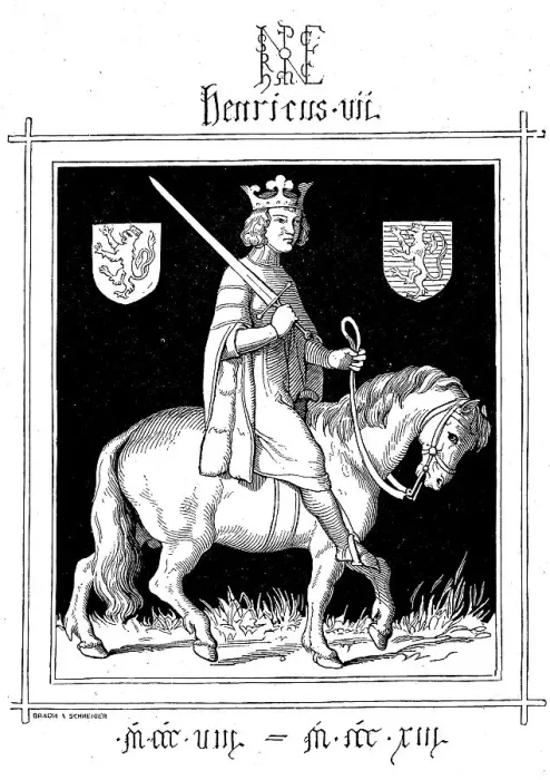 Framed Print : Henry VII (born 1278 or79) (died 24 August 1313)