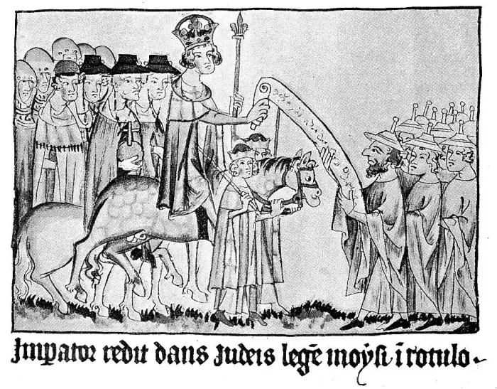 Framed Print : Henry VII receives a deputation of Jews after his coronation Framed Print : Henry VII receives a deputation of Jews after his coronation