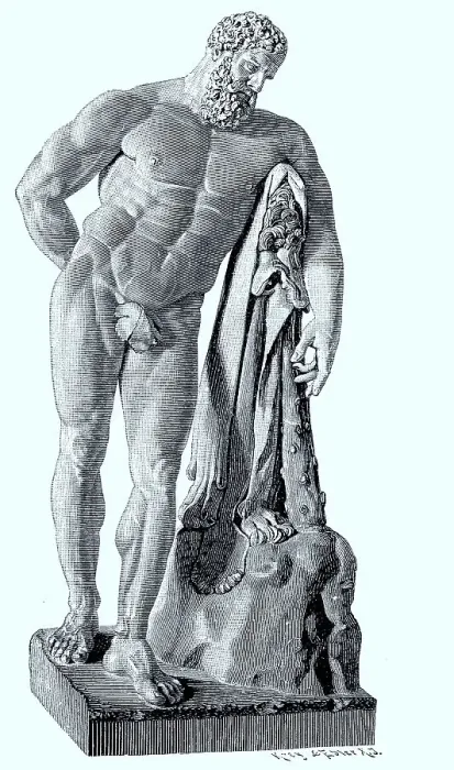 Framed Print : Heracles, was a divine hero in Greek mythology