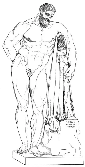 Framed Print : Heracles, by Lysippos, Greek mythology