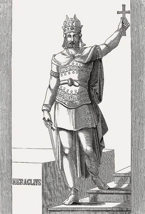 Framed Print : Heraclius, Eastern Roman Emperor from 610 to 641 Framed Print : Heraclius, Eastern Roman Emperor from 610 to 641