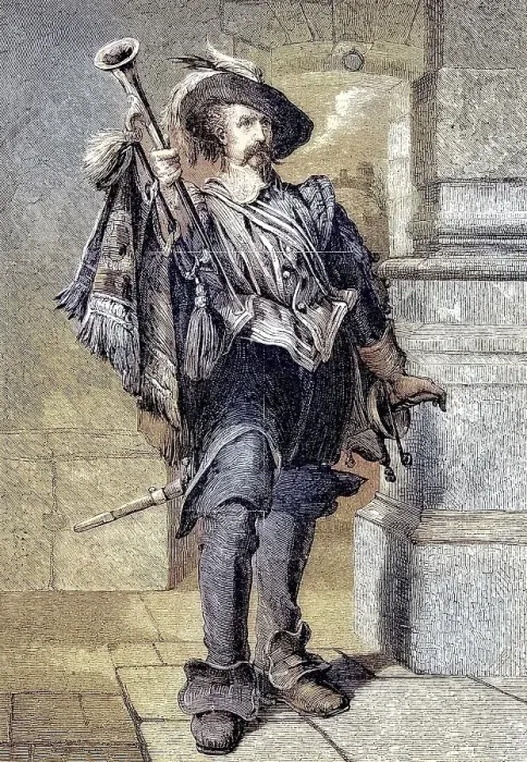 Framed Print : A herald at arms, member of the French troops in 1869