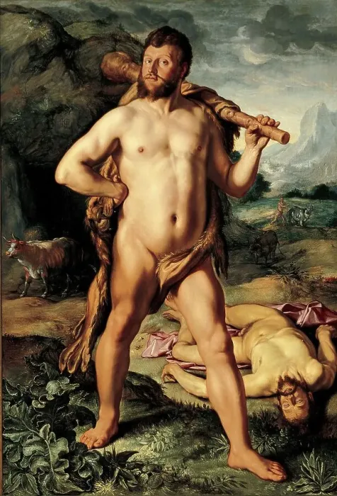 Framed Print : Hercules kills Cacus, in Roman mythology a giant Framed Print : Hercules kills Cacus, in Roman mythology a giant
