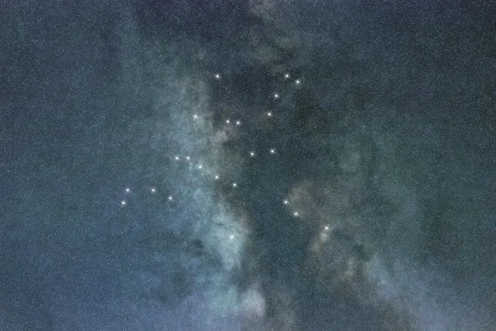 Framed Print : Hercules star constellation, Night sky Framed Print : Hercules star constellation, Night sky